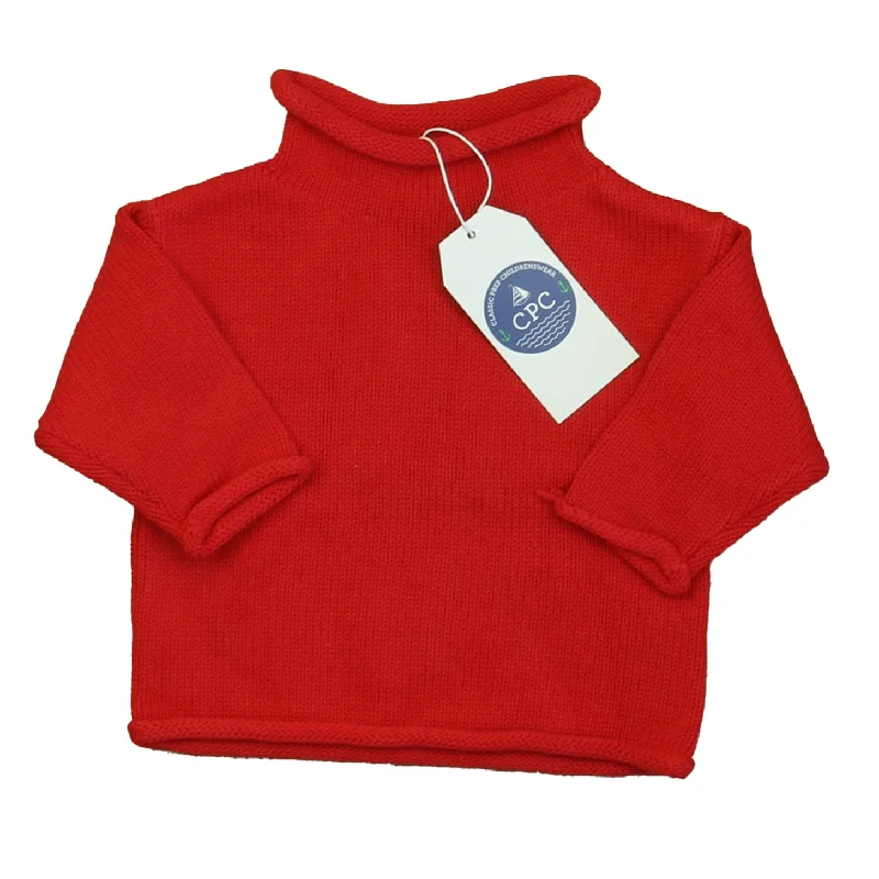 Fishing Knit TopsClassic Prep Unisex Red Sweater