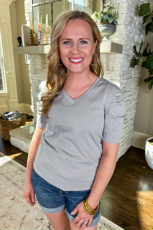 Alison's Perfect Tee in Grey TaupeFishing T-Shirts