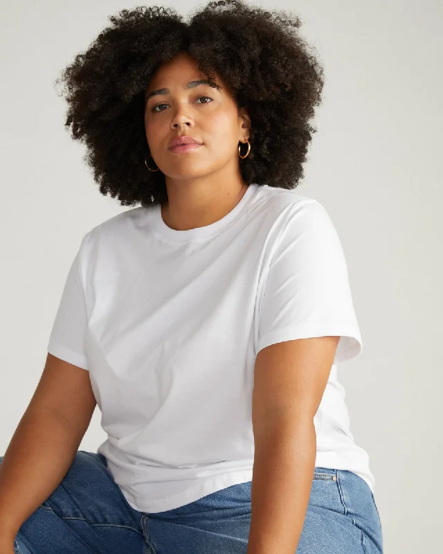 Pure Cotton Tee | WhiteAthletic T-Shirts