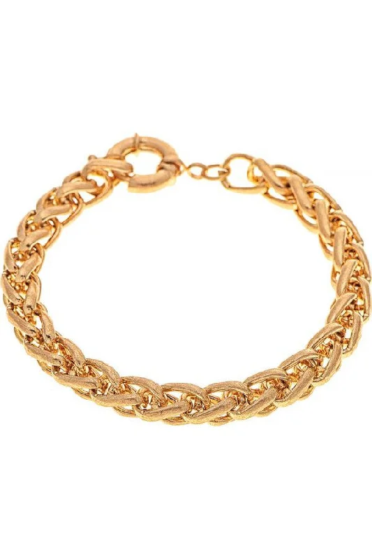 Rain Jewelry Gold Heavyweight Wheat Chain BraceletSilk bra